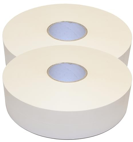 Papier Fugendeckstreifen Level+ | Fugenband zum Verfugen von Gipskartonplatten im Trockenbau, 2 x 76m, Reissfest, Bewehrungsstreifen Breite 52mm