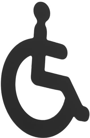 Hemobllo Panneau Toilettes Pour Personnes Handicapées Fauteuil Roulant Panneau Orientation Accesibilite Wc