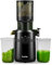 Cold Press Juicer Machines,Fretta Slow Masticating Juicer with 108mm &1.0L Hopper for Whole Fruits and Vegetables,200W Self Feeding High Yield Juice Extractor,BPA Free Tritan, (Black)