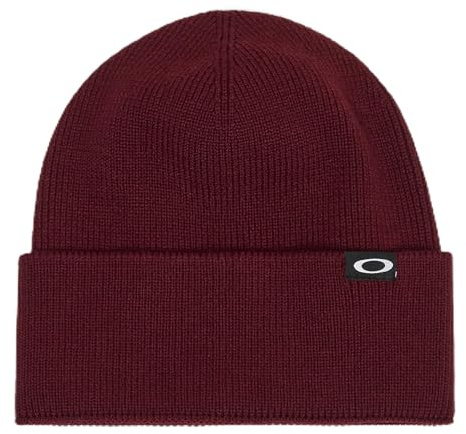 Oakley Herren Cuffed Ellipse Recycled Beanie, Grenache, Einheitsgröße