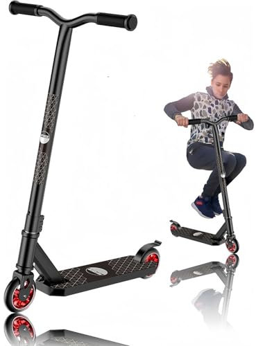 Scooter Kick Scooter 360° Stunt Scooter mit Kugellager, PU Räder Cityroller für Kinder Erwachsene ab 7 Jahre A