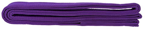 Courtieyeardceastea Ceinture de Taekwondo Karaté Arts Martiaux Aïkido Double Wrap Ceinture Violet 280x3.85cm