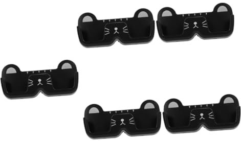 Warmhm 5St Brillenregal wall mounted storage rack wandmontiertes aufbewahrungsregal Wandmontierter Brillenhalter Mehrzweck Sonnenbrillenetui zur Wandmontage brille wandhalter pp Black