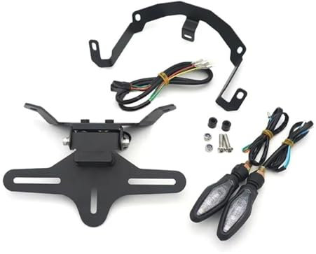 Motorrad Lizenz Kennzeichenhalter Motorrad Hinten Kurze Schwanz Lager Reitstock Kennzeichen Halter Halterung Blinker Licht FÜR CFMOTO Für CF800NK 800NK 800 NK 2023 Kennzeichen Halter Einstellbare Kenn