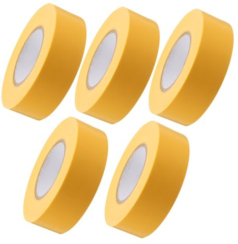 SEWOART Rollo de Cinta de Seguridad para Marcar 5 Unidades Cinta Fluorescente para Rollo de Cinta de Neón para Marcar Límites de Áreas de Trabajo