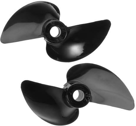 JOINPAYA Ensemble de 2 Hélices en PC pour Bateau Radiocommandé, Deux Pales Semi-immergées, Haute Efficacité et Vitesse Rapide, Accessoires pour Bateau Électrique Rc