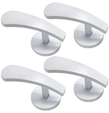 Ganchos de pared drapeado, ganchos de drenaje para pared | THIETRI DRAPE Montaje en pared Holdbacks | 4 x Tieback de la ventana hardware decorativo con tornillos para dormitorio, sala de estar