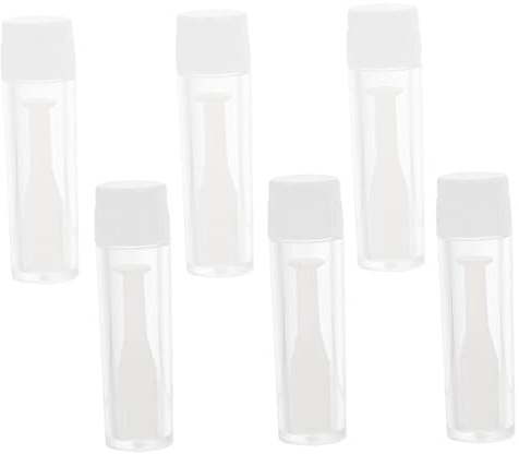 Varilla de Succión para Lentes 6 Piezas de Silicona y Plástico | Blanco, con Botella Incluida, para Lentes Rígidas y Rgp, Portátil para Viaje y Uso en Casa, Superficie Antideslizante
