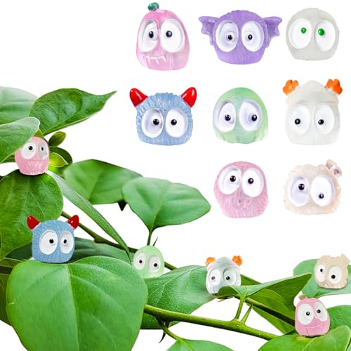 8pcs Plants Magnets Tiny Dust Bunnies Plant Safe Magnets, Plant Accessories for House Plant Indoor and Outdoor Plants Leafs,Fridge, Key Holder Decorative.(Dust Bunnies 2)