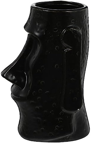 Sosoport Tazza Superficie Liscia Nera in Ceramica e Creativa per Cocktail Struttura Robusta per Intrattenere Ospiti e Uso in Ristoranti
