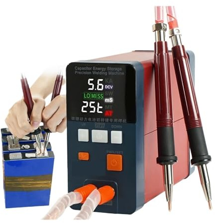 Saldatrice a punti, 801H Saldatrice a punti 19.8KW 3500A Saldatrice a punti ad impulsi ad alta corrente for batteria al litio-ferro-fosfato di alluminio-nichel