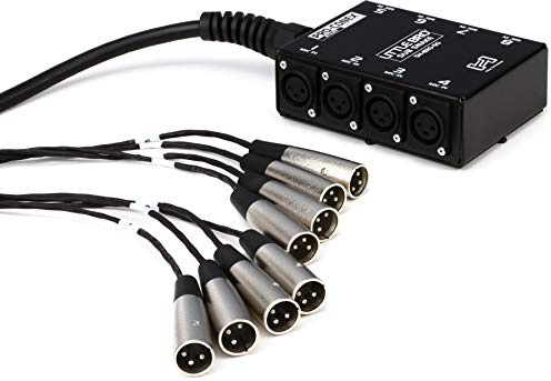 Hosa SH-8X0-50, Pro-Conex Little Bro' Sub Snake, 8 x XLR Sends and No Returns, 50 ft
