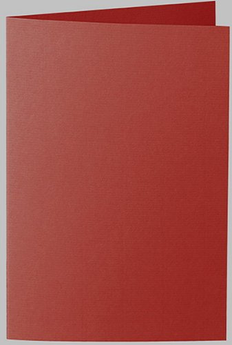 50 Stück - Artoz Serie 1001 Doppelkarten gerippt - Hochdoppelt - DIN B6, 240 x 169mm, hochwertig, baccara