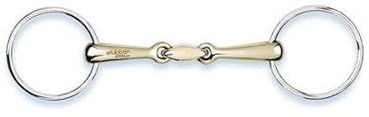 Stübben Gebiss 2224 Unterlegtrense/Wassertrense doppelt gebrochen - 13,5 cm - 14 mm - Sweet Copper