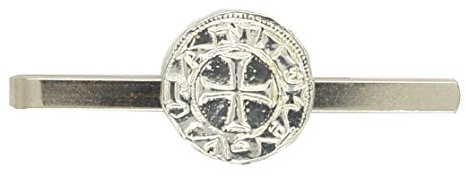 Kravattennadel Tempelritter, Tempelritter Krawattenklammer, Handgegossen von William Sturt aus Deutsche Zinn (Pewter)