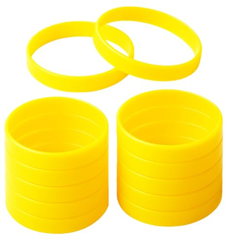 GOGO 12 Pulseras de Gomas Elásticas Colores, Jelly Bands para Fiesta | Gomitas de Silicona de la Suerte, Muñeca de Graduación y Eventos