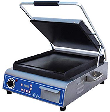 Globe GSG14D Deluxe Countertop Smooth Panini Single Grill, NSF