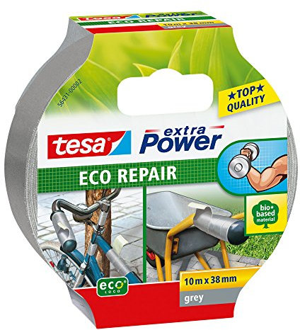 Cinta adhesiva tesa Eco Repair (tejido, 10 m x 38 mm) color gris