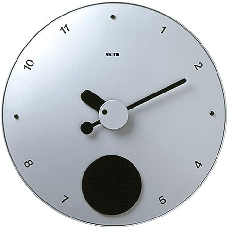 Rexite Wand Pendeluhr Contrattempo Aluminium 987.AN.AN