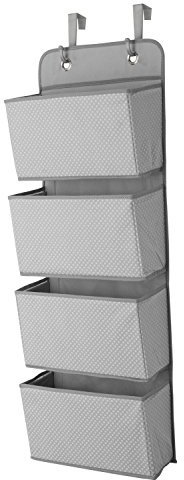Starsglowing Kabinett-Organizer zum Aufhängen von Stoff mit 4 Fächern für Unterwäsche, Servietten, faltbar, 33 x 9 x 91 cm