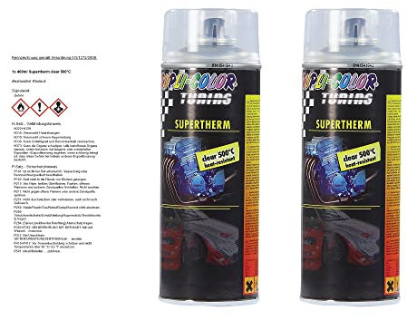 DUPLI COLOR 2x 400ml Supertherm clear 500°C