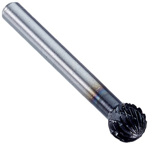 HM-Frässtift Form D Kugel, TiALN 10,0 mm/Kreuzverzahnung in BC Verp.