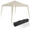 CASARIA® Tonnelle de Jardin Pliable Capri 3x3m Pop-Up Protection UV 50+ imperméable Sac Camping pavillon de Jardin Tente réception Tente Pliante Beige