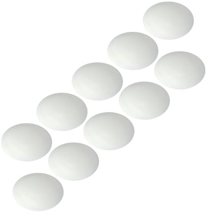 vasalat Wandtürstopper Set - Türpuffer 60mm, Höhe 15mm - Türstopper selbstklebend ideal zum Schutz von Wand & Tür, weiß - 10 Stück
