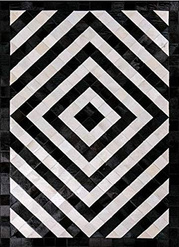 Vip-leather NEU KUHFELL Patchwork Teppich Cod 3100 (240 cm x 300 cm)