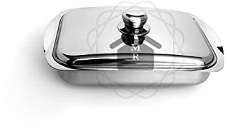 MR CASALINGHI ROSTIERA LASAGNERA TEGLIA da Forno con Coperchio cm. 35x23,5 Acciaio Inox 18/10