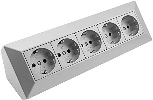 Blocco presa DELPHI a 5 vie, argento 250V~/ 16A
