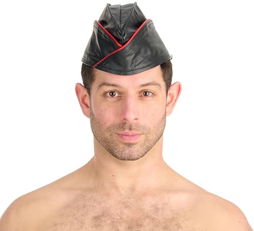 Prowler Rote Dreieckskappe, Schwarz/Rot, klein, rot, Reihe von Leder, Schwarz , Einheitsgröße