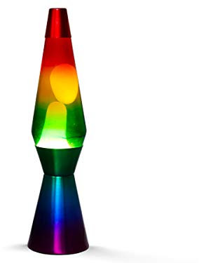 I-TOTAL® - Lampada Lava, effetto bolle, lava lamp colorata (Color)