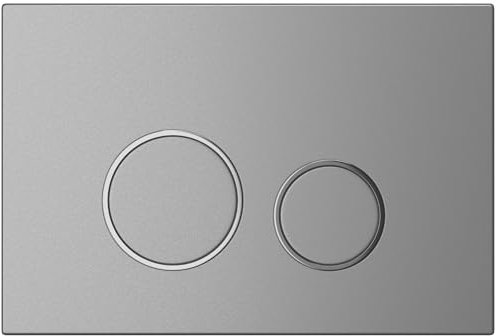 MYLAVABO Drückerplatte WC Betätigungsplatte passend für Geberit Sigma Vorwandelement für Geberit Spülkasten Sigma UP300, UP320, UP700, UP720 (Silber-Chrom, Kunststoff)