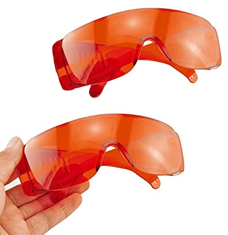Lunettes de protection pour les yeux et le blanchiment des dents Rouge