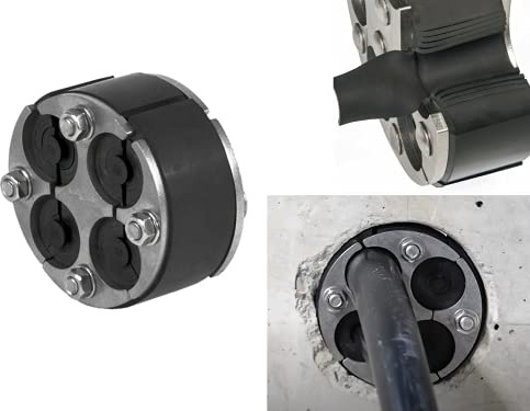 Ringraumdichtung/Mauerdurchführung HRD100 SG DN100 für 4 Kabel 8-30 mm mit Segmentringtechnik und integrierten Blindstopfen