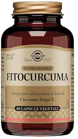 Solgar Fitocurcuma Integratore Alimentare, 60 Capsule Vegetali