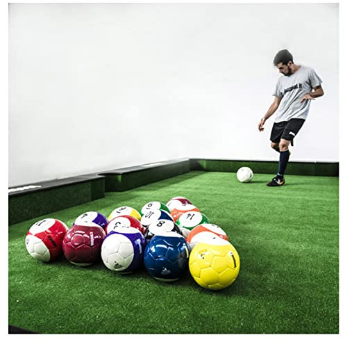 EviKoo Billardkugeln Trainingsset Fußball Spielunterhaltung Poolball 16Stück Fußball Profi Billard Kugel Set Aufblasbar Billardkugeln für Erwachsene im Freien, Geschenk,20cm/7.9inch