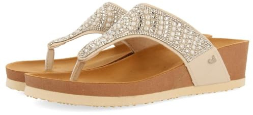 SANDALES À SEMELLE COMPENSÉE DE TYPE BIO ET ORNEMENTS DE STRASS POUR FEMME BODMIN