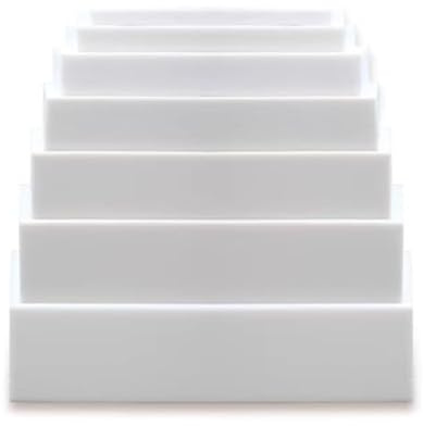 MOTTK Personalisierte Größe Hochdichter Polsterschaumstoff 45D Polster-Ersatz-Schaumstoff für Ersatz-Matratze Sofa-Rückenstütze Möbelaustausch (10cm dick,50x50cm)