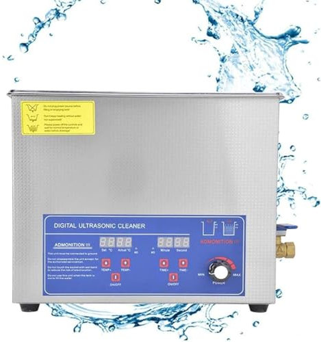 ExoticaBlend Digital Ultraschall Reiniger Ultrasonic Cleaner Schmuck Reinigung Ultraschall Ultraschallreinigungsgerät Brille Reinigungsgerät mit Heater Timer,10L