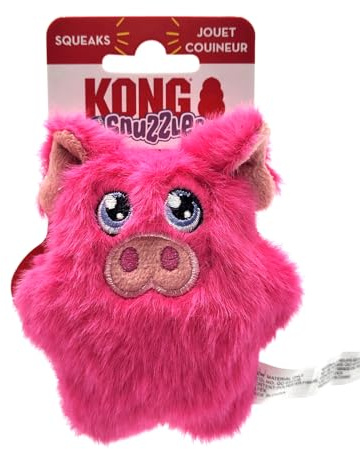 KONG Snuzzles Kiddos Mini Squeaker Dog Toy Extra Small (maiale)