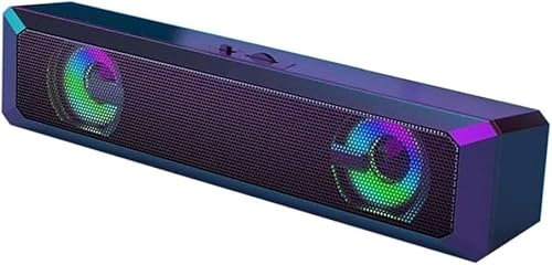 VipMan Altavoz de PC, Barra de Altavoz Potente for Ordenador con Cable USB, Altavoz estéreo de Graves, Caja de Sonido Envolvente for PC, Teatro y TV