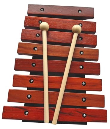 Xylophon-Instrument Für Erwachsene 8 Noten Holz-Xylophon Musikinstrumentenschlägel Birkenkiefernholz Kleines Xylophon Perfekt Für Anfänger