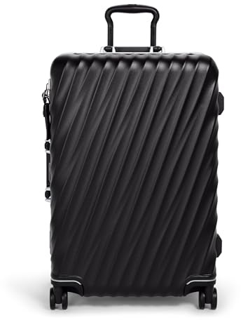 TUMI - 19-Grad-Rahmen, 4-Rad-Gepäck, leicht und sehr langlebig, modernes Design, Doppelverschlussverschluss, Hartschalenkoffer für Herren und Damen, Schwarze Textur., Short Trip Packing Case