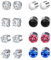 8 Paar Magnetische Ohrringe Herren, Hypoallergen Magnet Ohrringe Damen Magnetic Earrings Magnetohrringe Angenehm Zu Tragen für Herren Damen