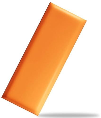 HLTQL Wandpaneele Selbstklebend Kopfteil Bett Wandkissen Lederoptik Wandpaneele Polster Selbstklebend Wandpolster Selbstklebend(#Orange,25x50cm)
