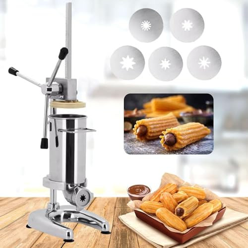 Machine à churro en acier inoxydable, équipement vertical de remplissage de crème de dessert pour boulangeries professionnelles et cuisines à domicile