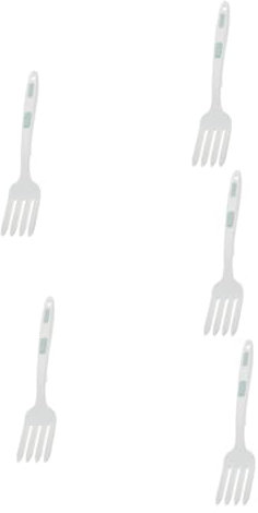 TOPPERFUN 5 Pièces Fourchette de Cuisine Silicone Flexible Outil de Cuisson Chaleur pour Spaghetti Sauté Lavable Au Vaisselle