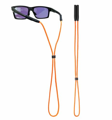80Days Laccetto occhiali regolabile in nylon con terminali in silicone – presa sicura per occhiali da sole, da lettura o sportivi (OG 1pcs)